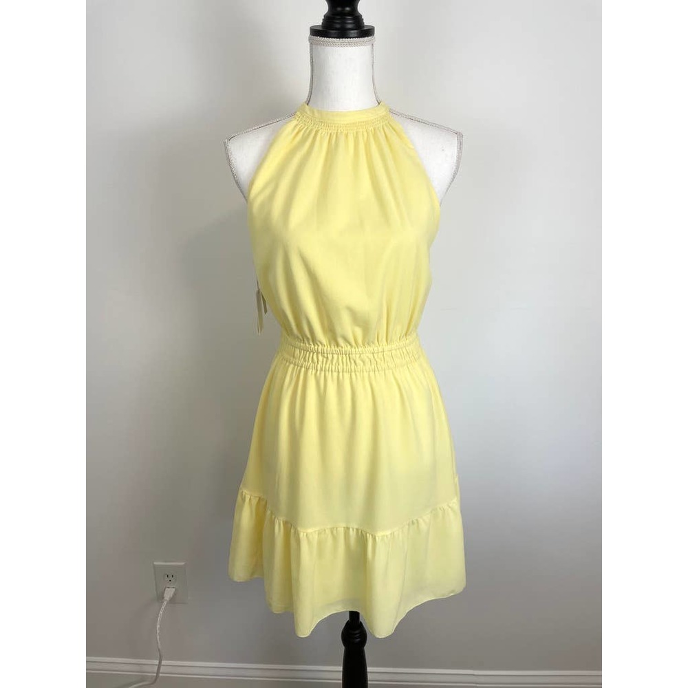 Aritzia Yellow Mini Dress - Picture 4 of 16